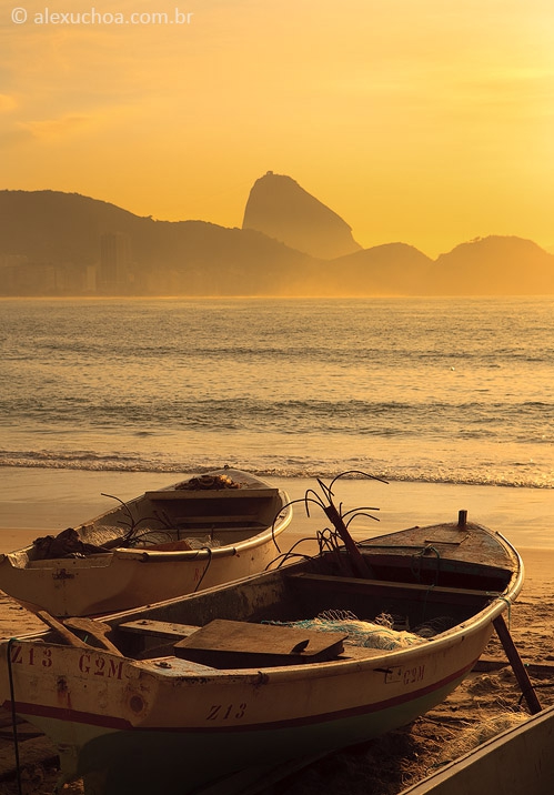 Barcos em Copacabana